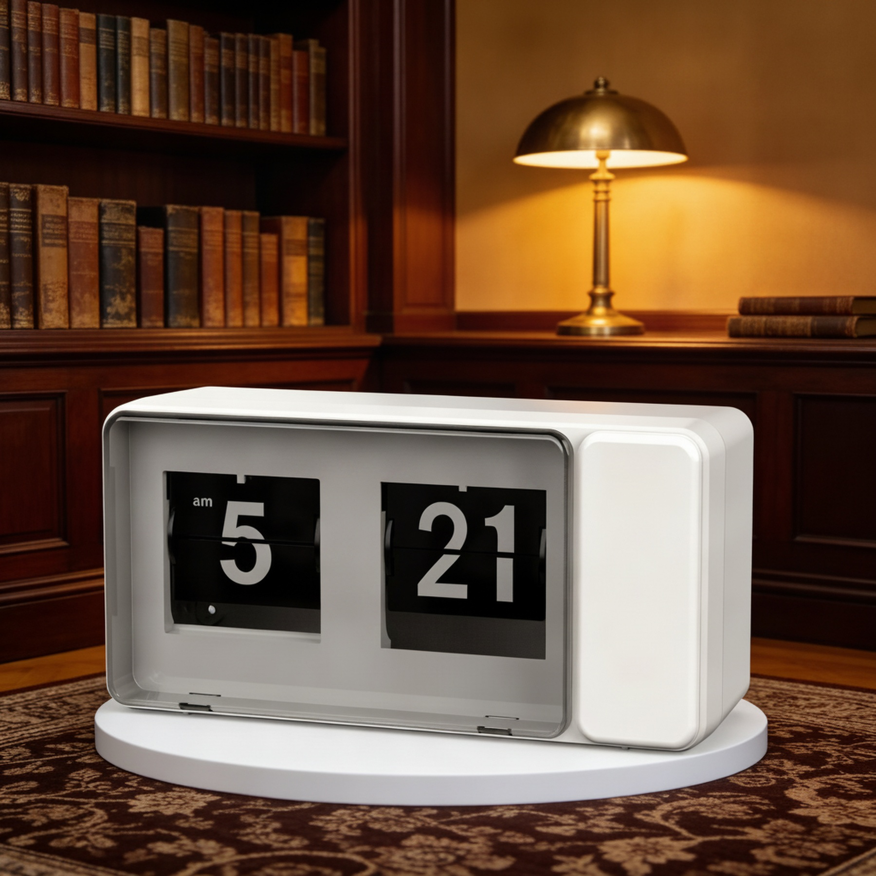 Reloj digital tipo página en color macaron para dormitorio moderno