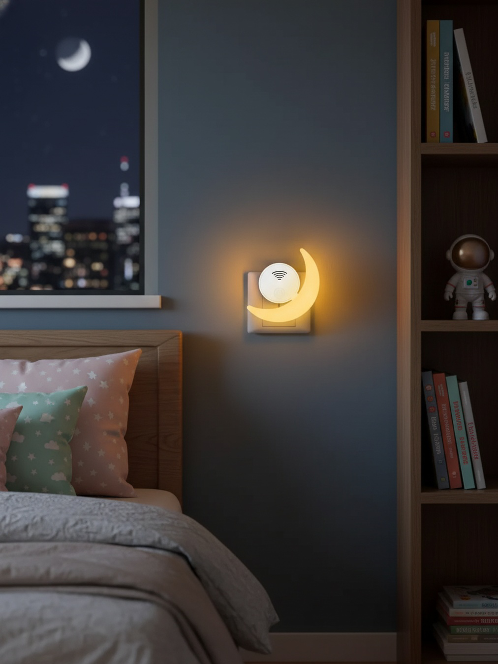 Ultrasonic technology mosquito repellent night light in home