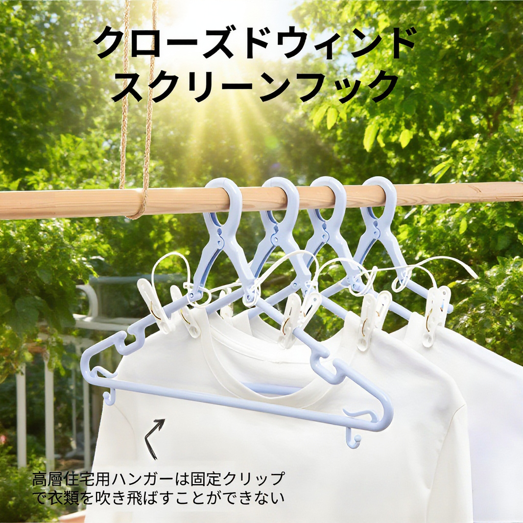 屋外用防風クリップハンガー