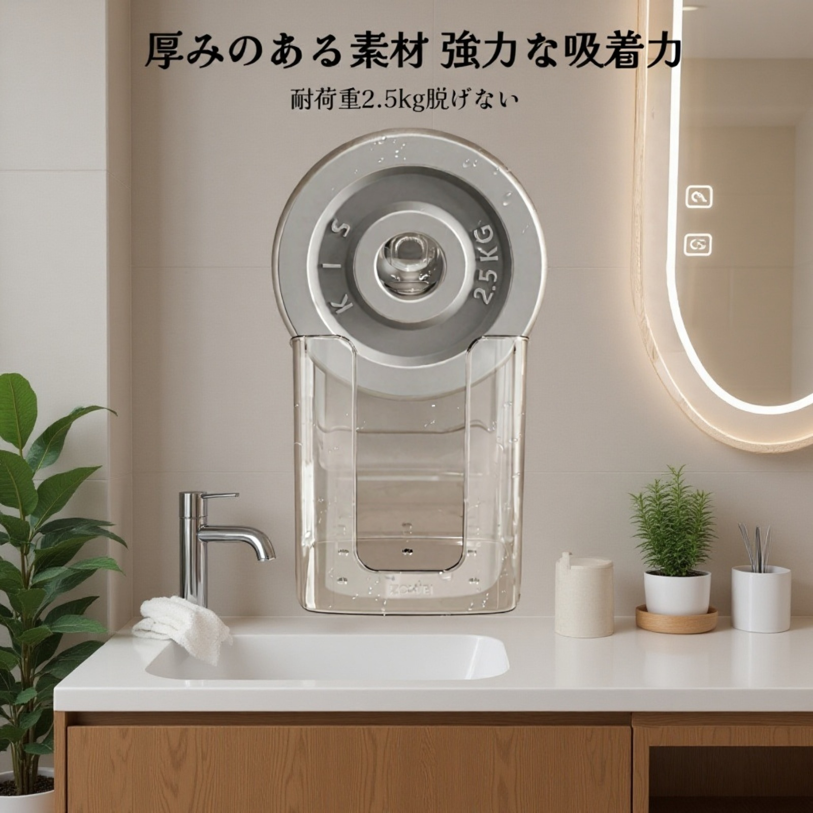 ドーパミンカラー壁掛けティッシュボックス・ウェットティッシュ収納ケース（穴あけ不要）