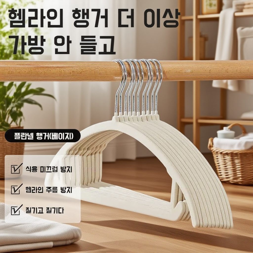 미끄럼 방지 무흔 어깨 보호 옷걸이