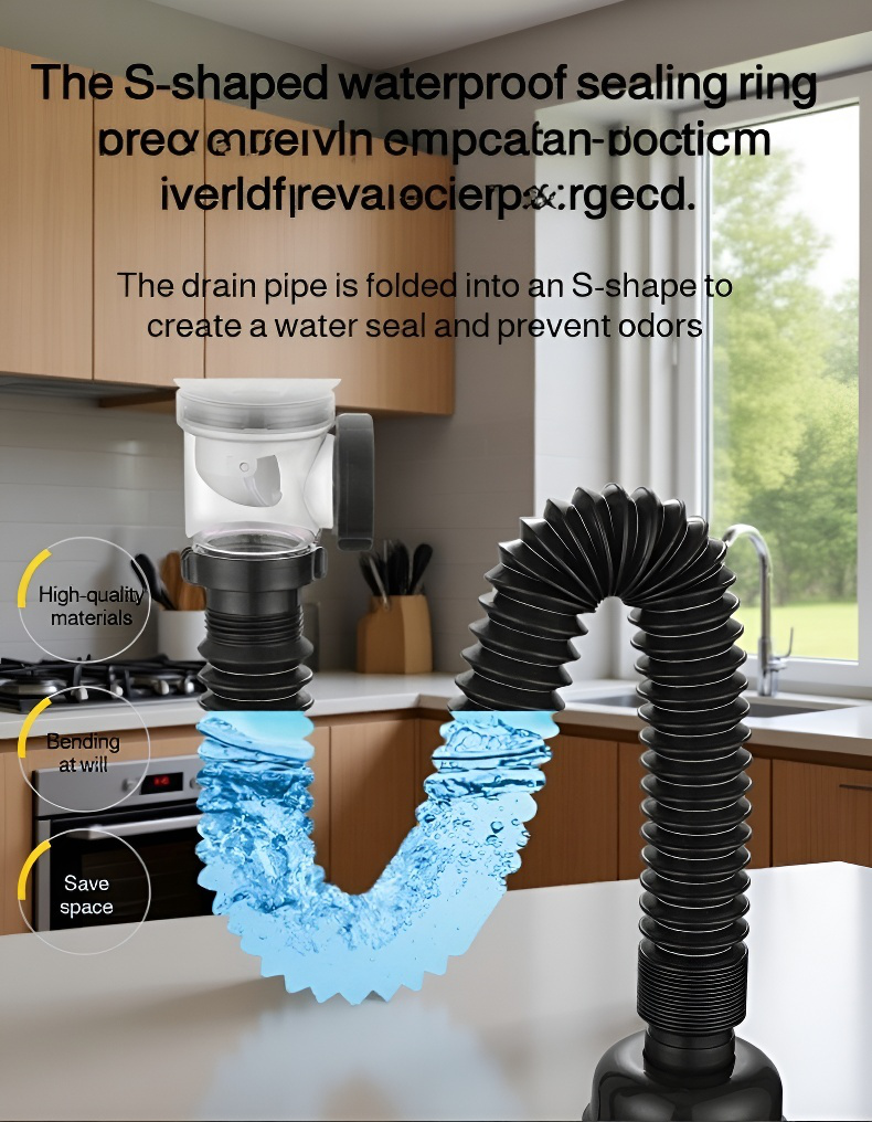 Modern bathroom with anti-odor drain