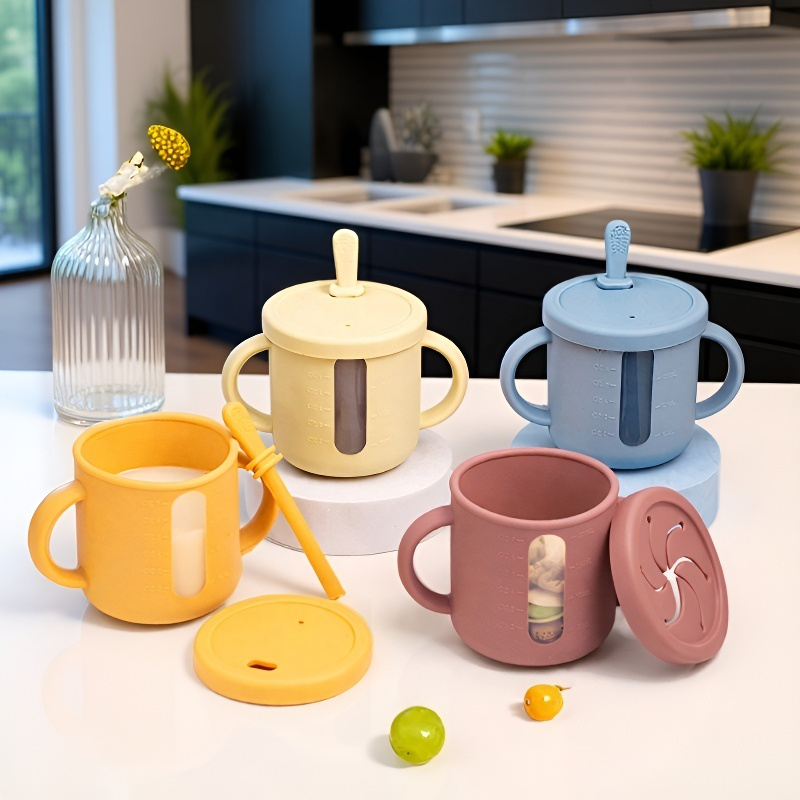 Transparent Silicone Mug Mug Food Grade Outdoor Silicone Transparent