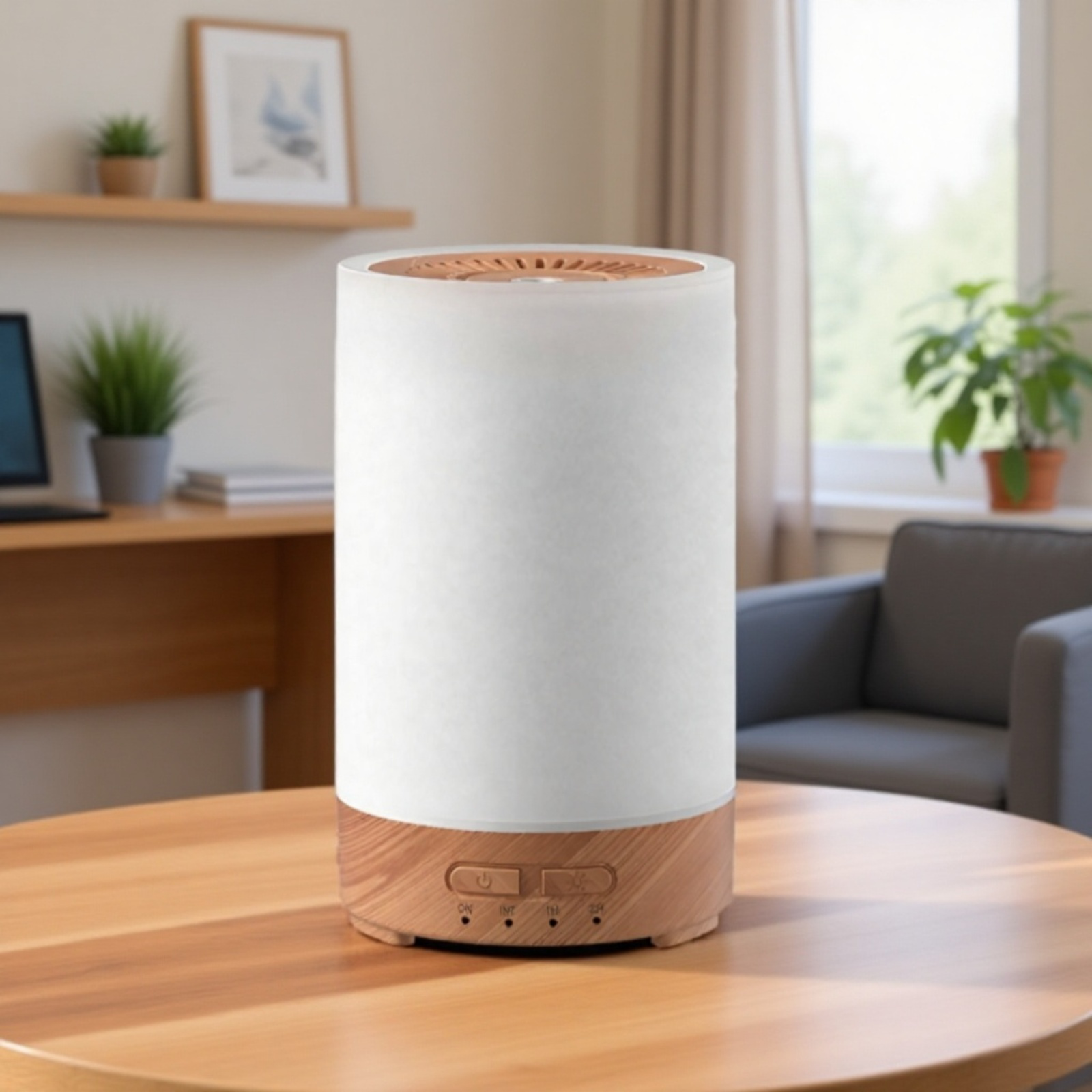 가정용 미니 가습기 무음침실 가습기 컬러 우드 Usb 디퓨저 가습기