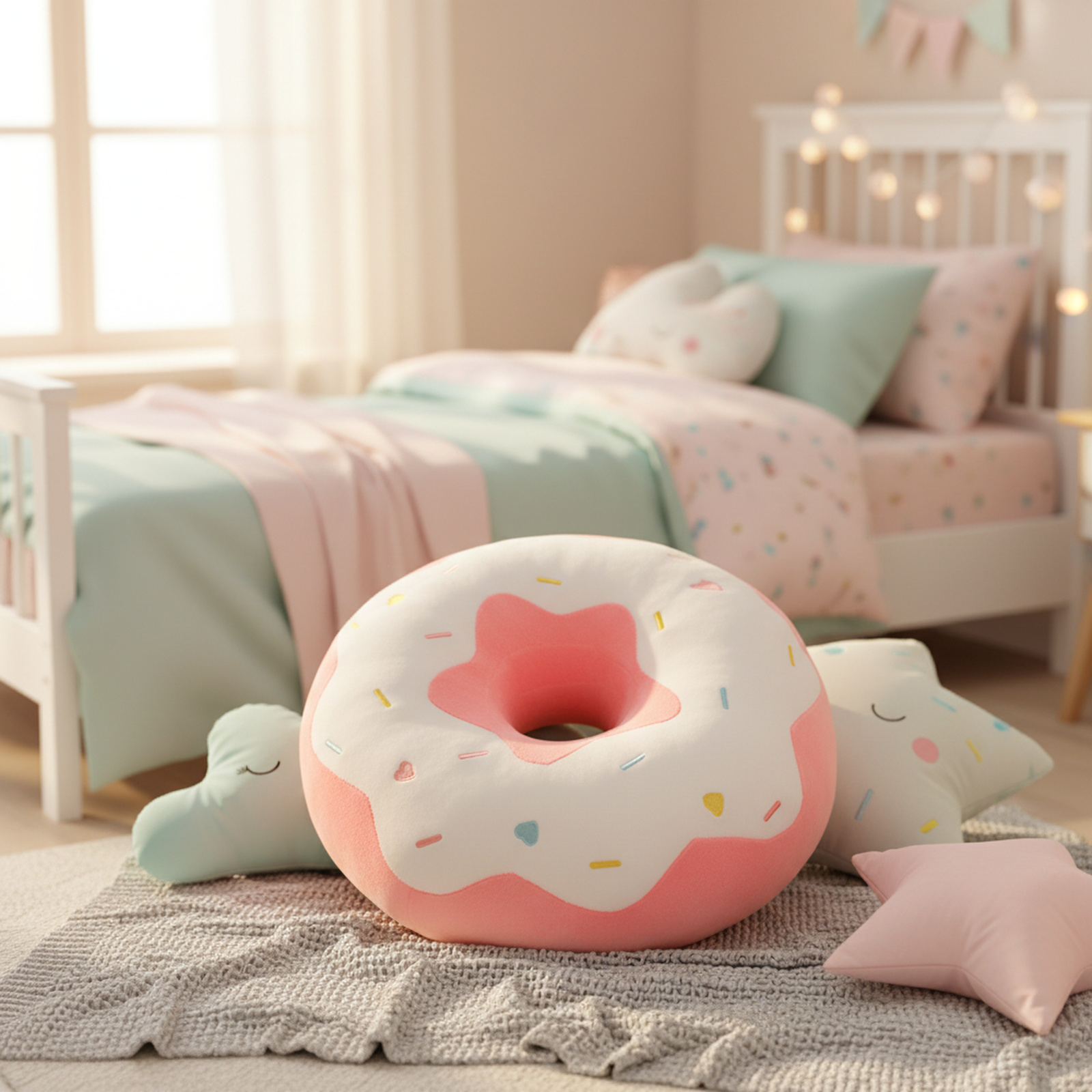 Soft Plush Sofa Pillow for Balcony Relaxation