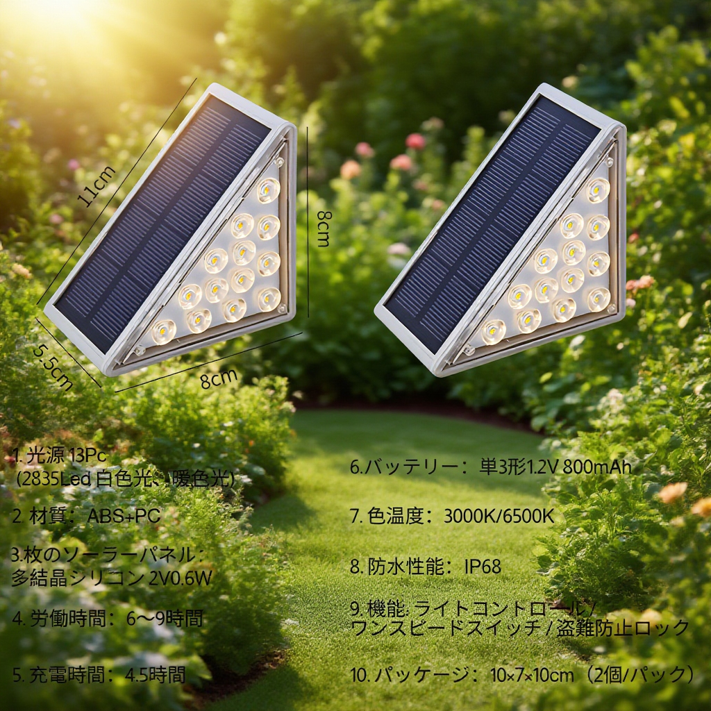 夜間点灯時の雰囲気演出ライト