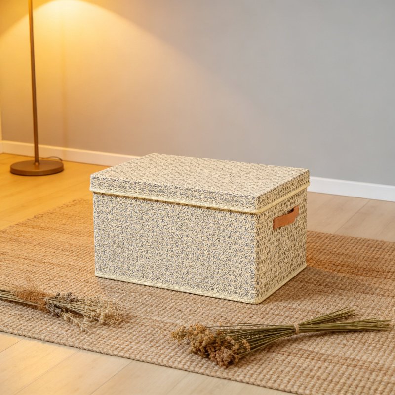 PP Folding Storage Box with Lid for Pants and Quilts