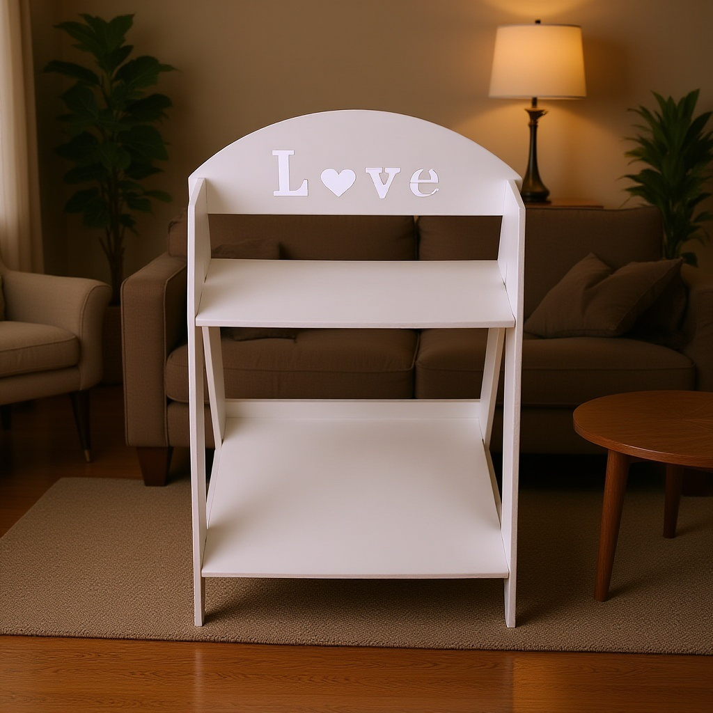 デスクトップ収納ラック オフィス用二層化粧品収納棚