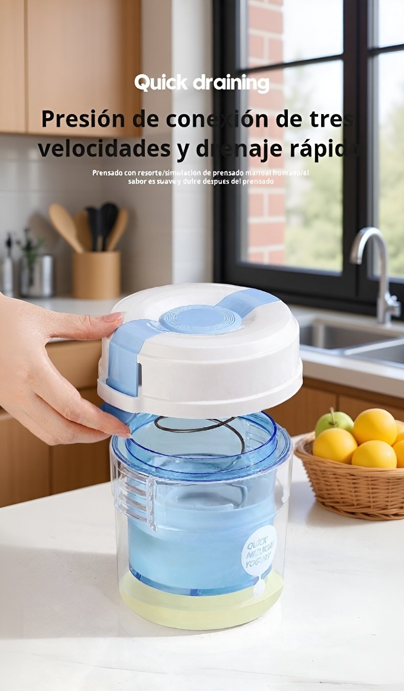 Utensilio para filtrar yogur en casa