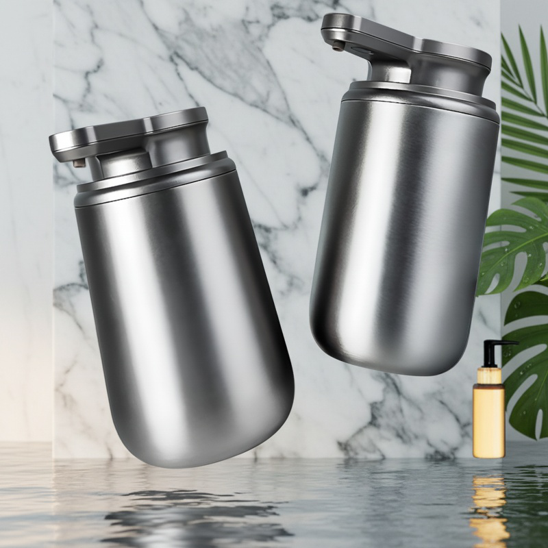 Automatic Sensor Stainless Steel Soap Dispenser Home Kitchen Soap Box