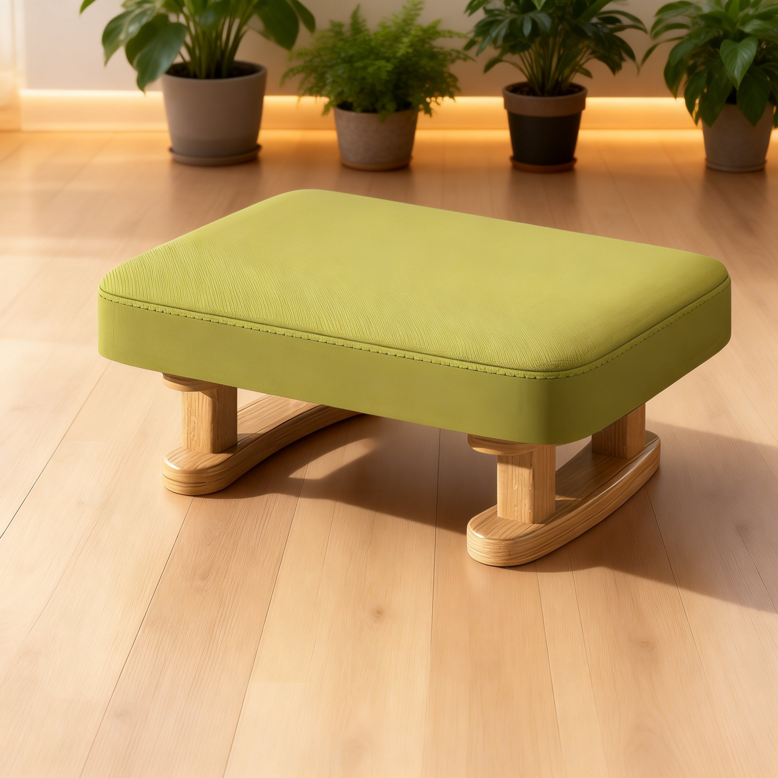 Japanischer Stil Sofa Weich gepolsterter Hocker für Zuhause, Flur niedriger Hocker