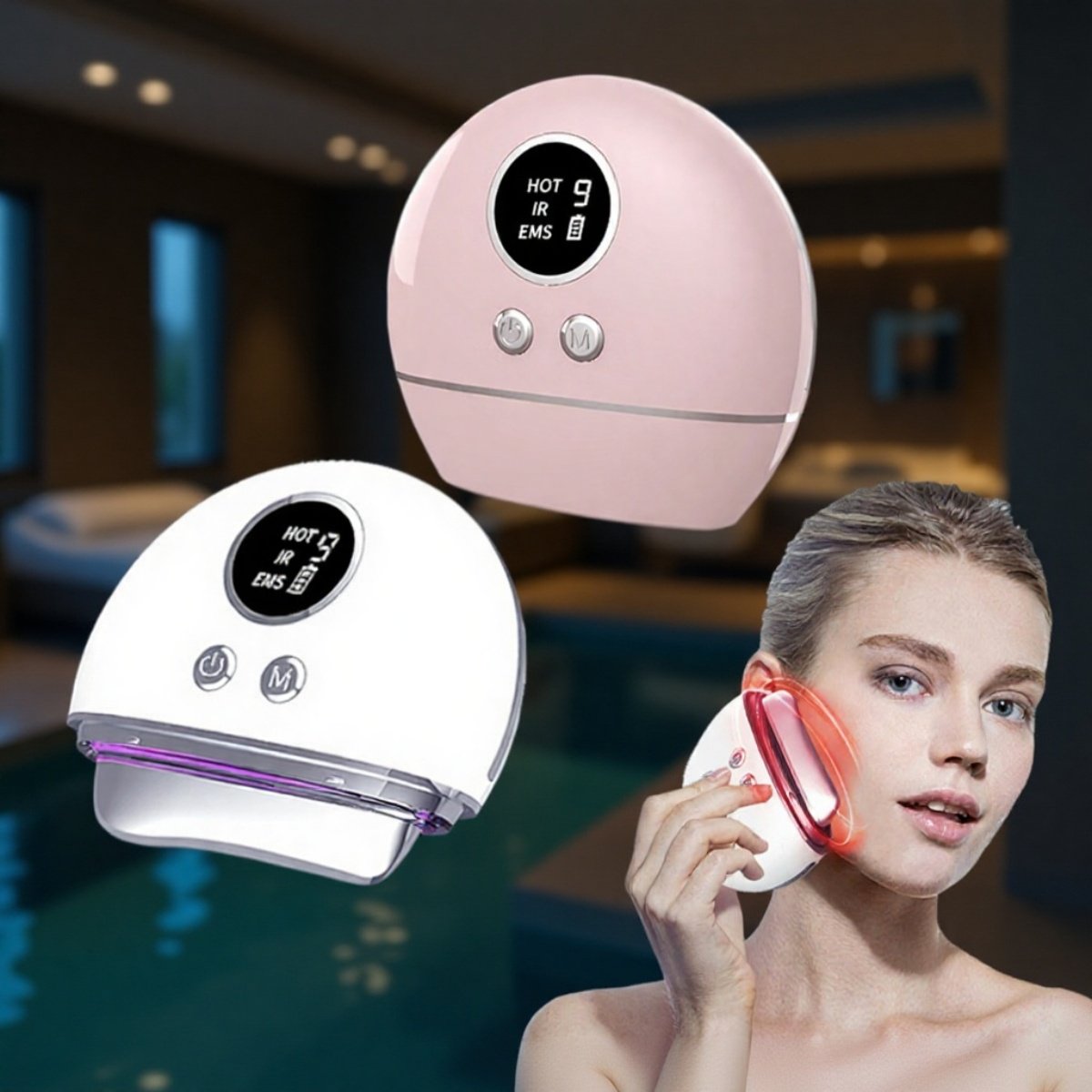 Masajeador facial JMY, instrumento de belleza raspador, introducción del lifting