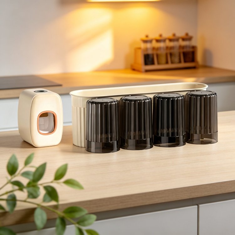 Juego de exprimidores de pasta de dientes