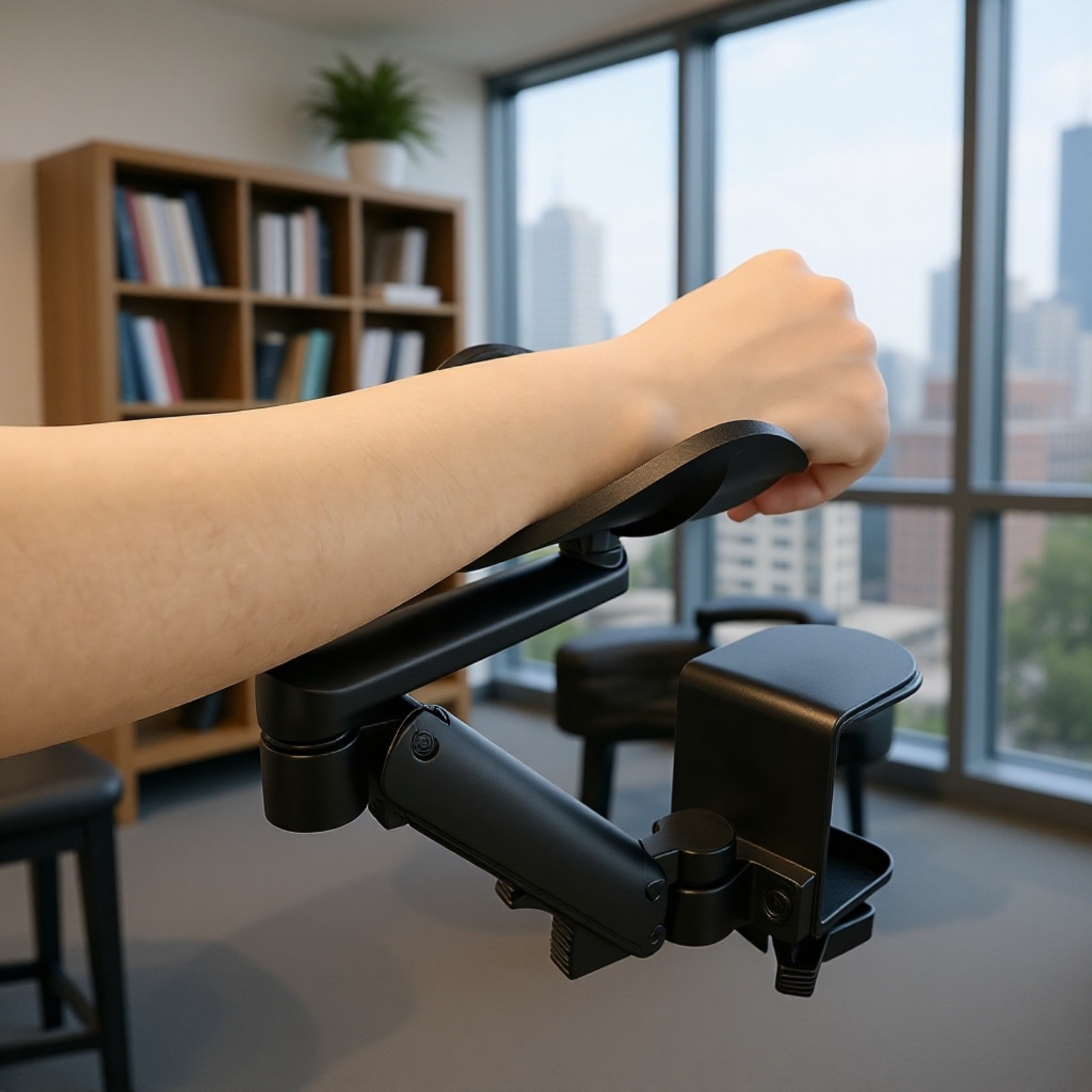 オフィスデスク用アームレスト回転式肘掛けマウスサポート