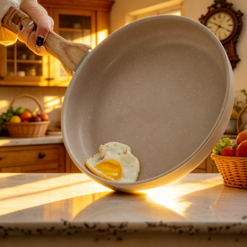 Sartén multifuncional de piedra Maifan antiadherente para bistec plano