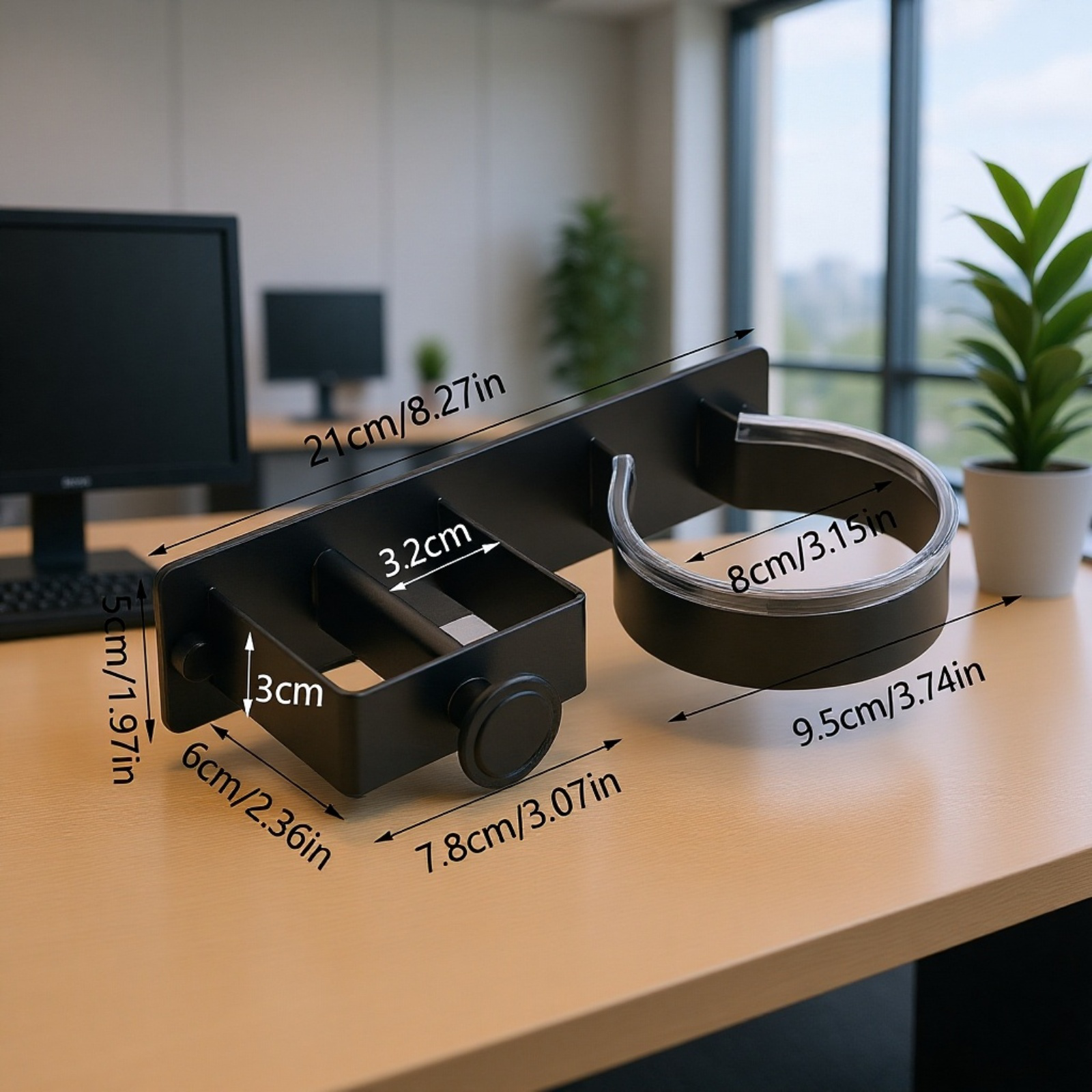 ドライヤー収納ラック・穴あけ不要・美容ツール整理スタンド