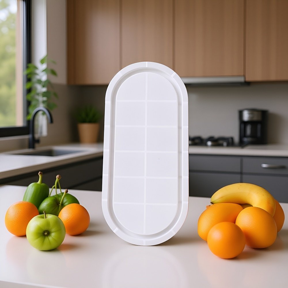 シリコン型で作られた植木鉢ベースの完成品