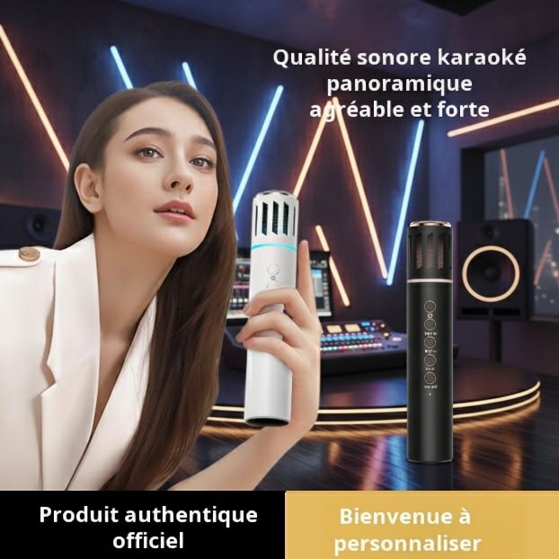 Nouveau microphone audio et microphone Bluetooth tout-en-un microphone sans fil et microphone audio 