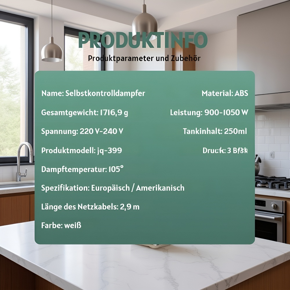 Hochdruck-Dampfreiniger für den Hausgebrauch, 1050W Desinfektions- und Reinigungsgerät