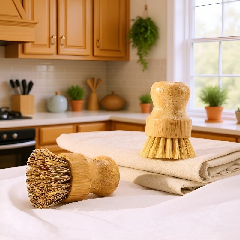 持ちやすいハンドル付き食器洗いブラシ