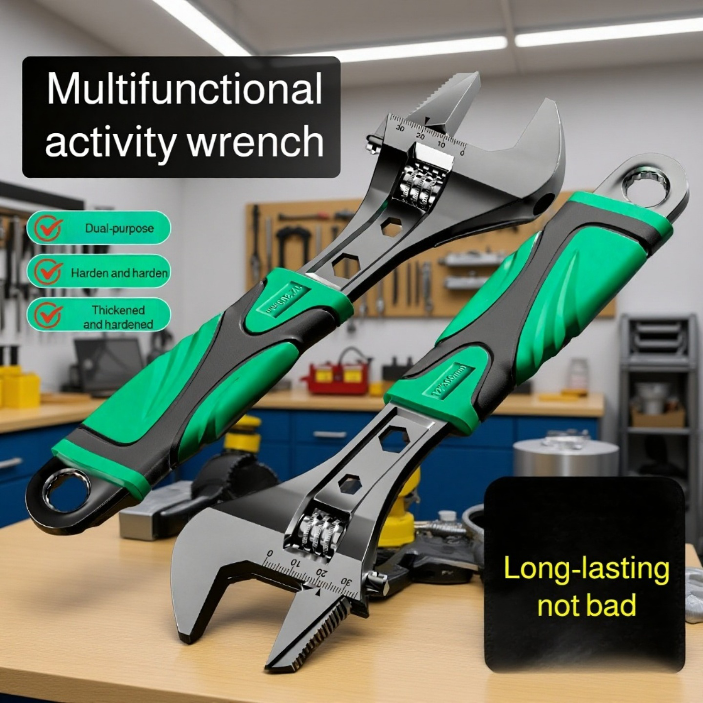 Adjustable Wrench Wrench Adjustable Large Opening Multifunction Household