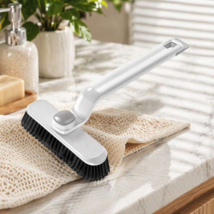 Zhongyue Multifunctional Board Gap Brush, 360° Rotating Toilet Brush, Bathroom Brush, Long Handle Cl