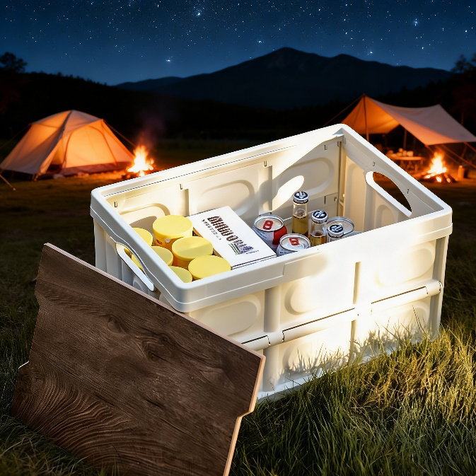 Caja portátil para guardar ropa, almacenamiento para camping y coche