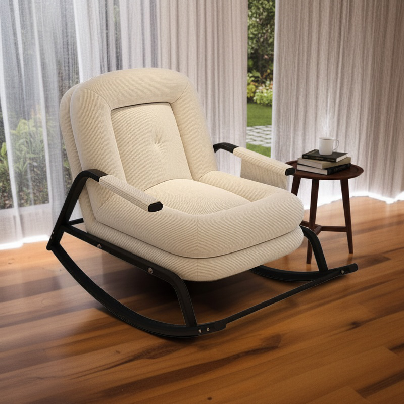 Internet celebrity rocking chair home lazy chair comfortable reclining single rocking chair balcony 