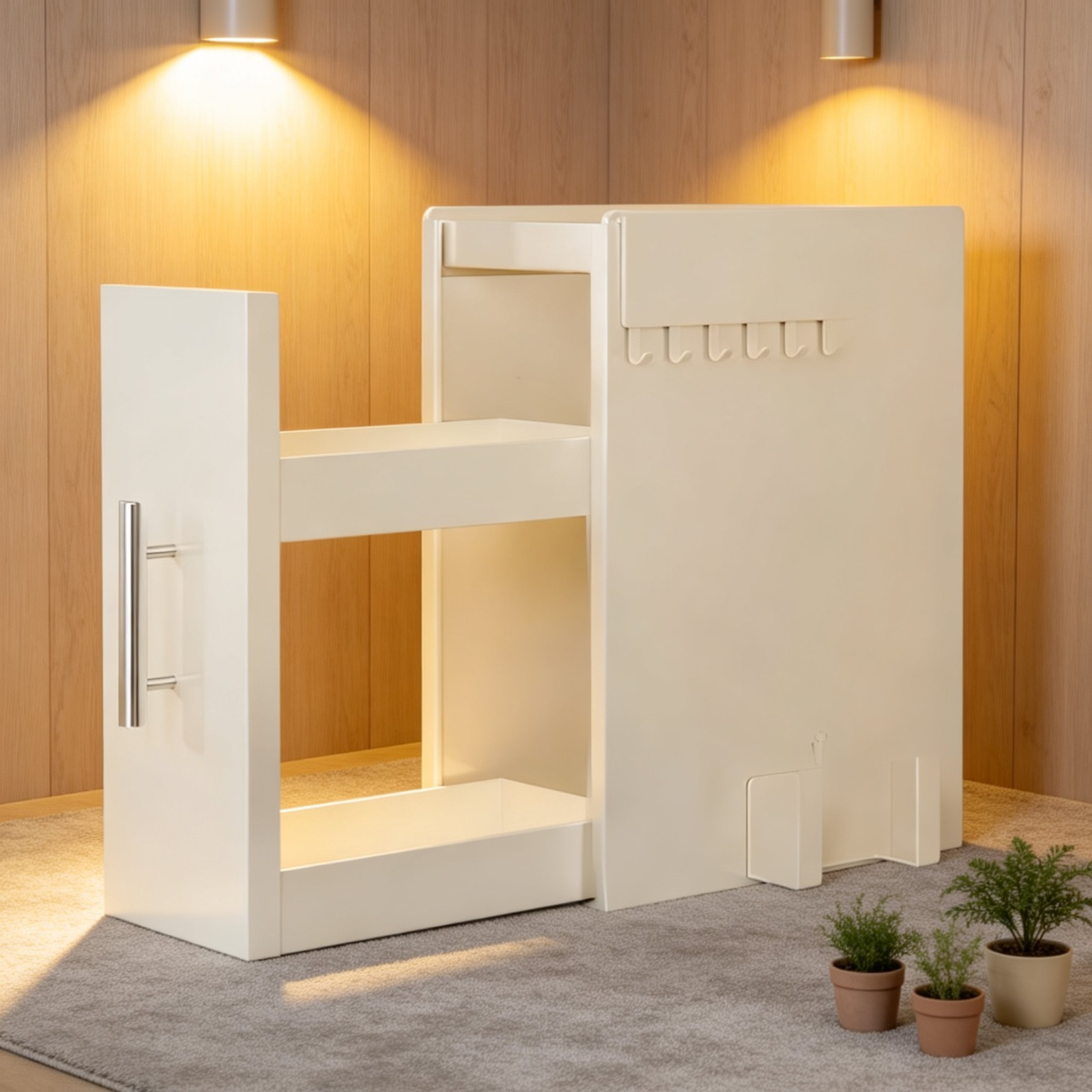 Organizador de especias de hierro, resistente al polvo, para cocina, diseño compacto de mesa