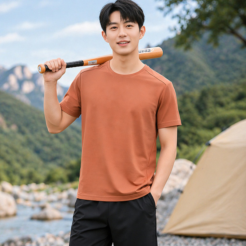 남성 속건성 흡습 배한 반팔 티셔츠