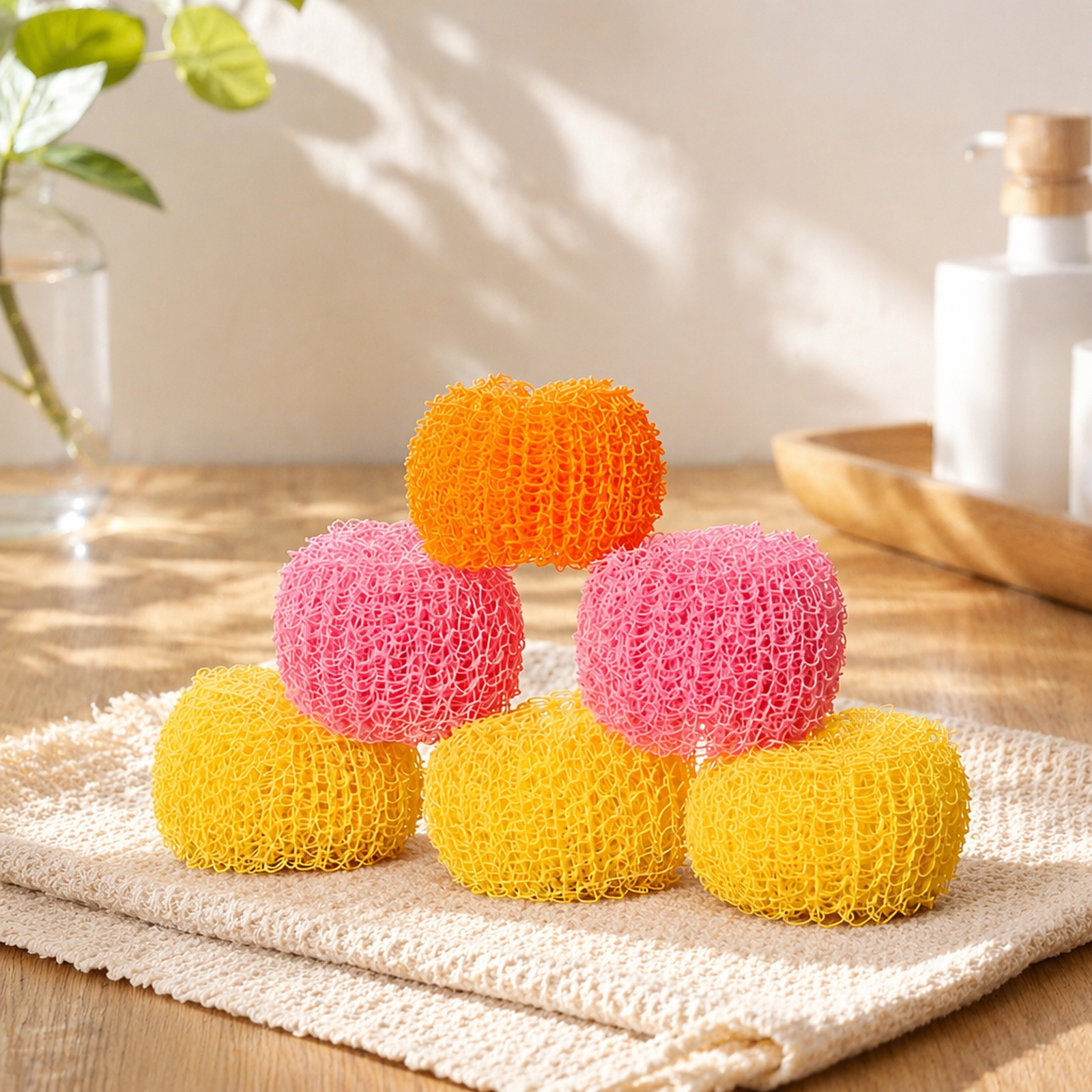 Nano cleaning balls, steel wool, non-shedding kitchen dishwashing brush, pot scrubbing brush, cute c