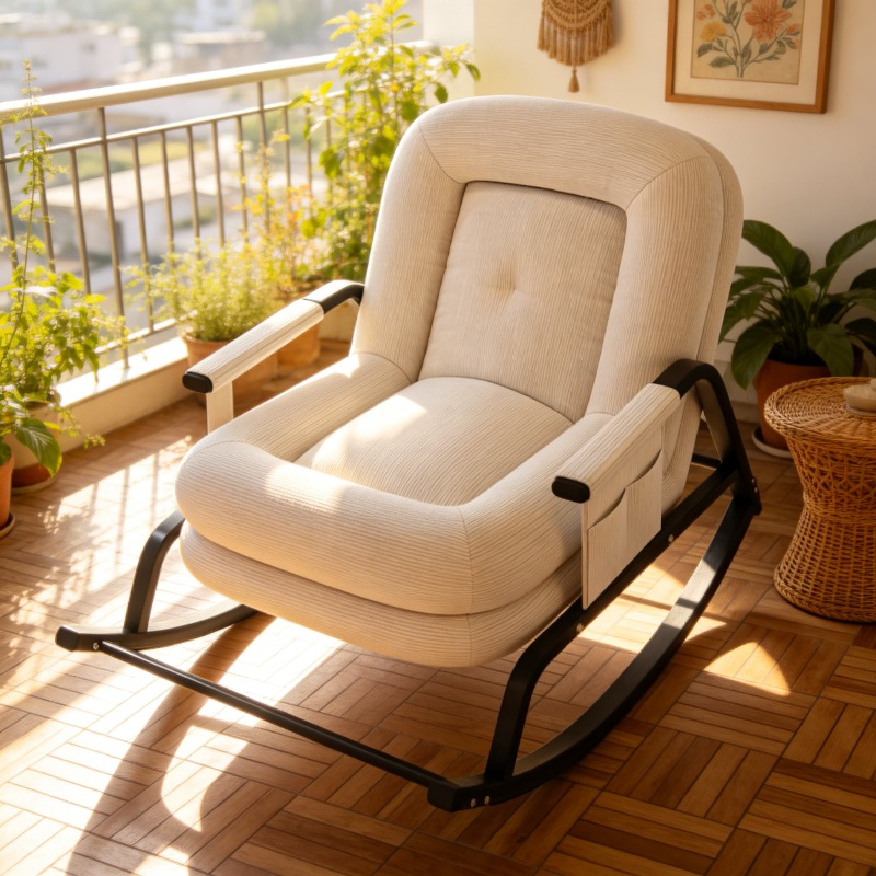 Silla mecedora de balcón, silla perezosa de celebridad de Internet, tumbona individual para el hogar