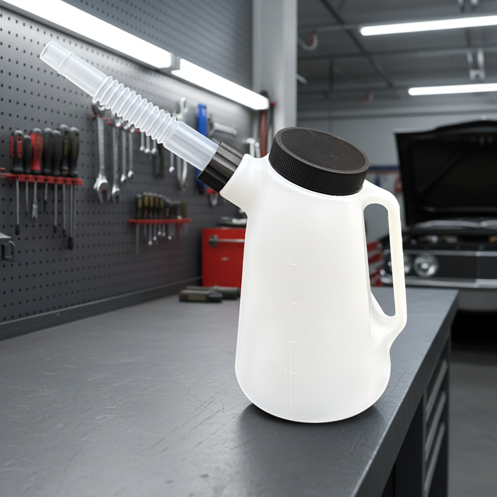 분사구 포함 오일통 사용 예시