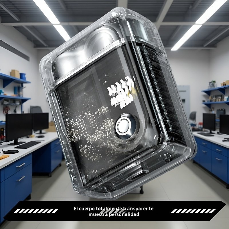 Mini afeitadora portátil transparente tipo hielo