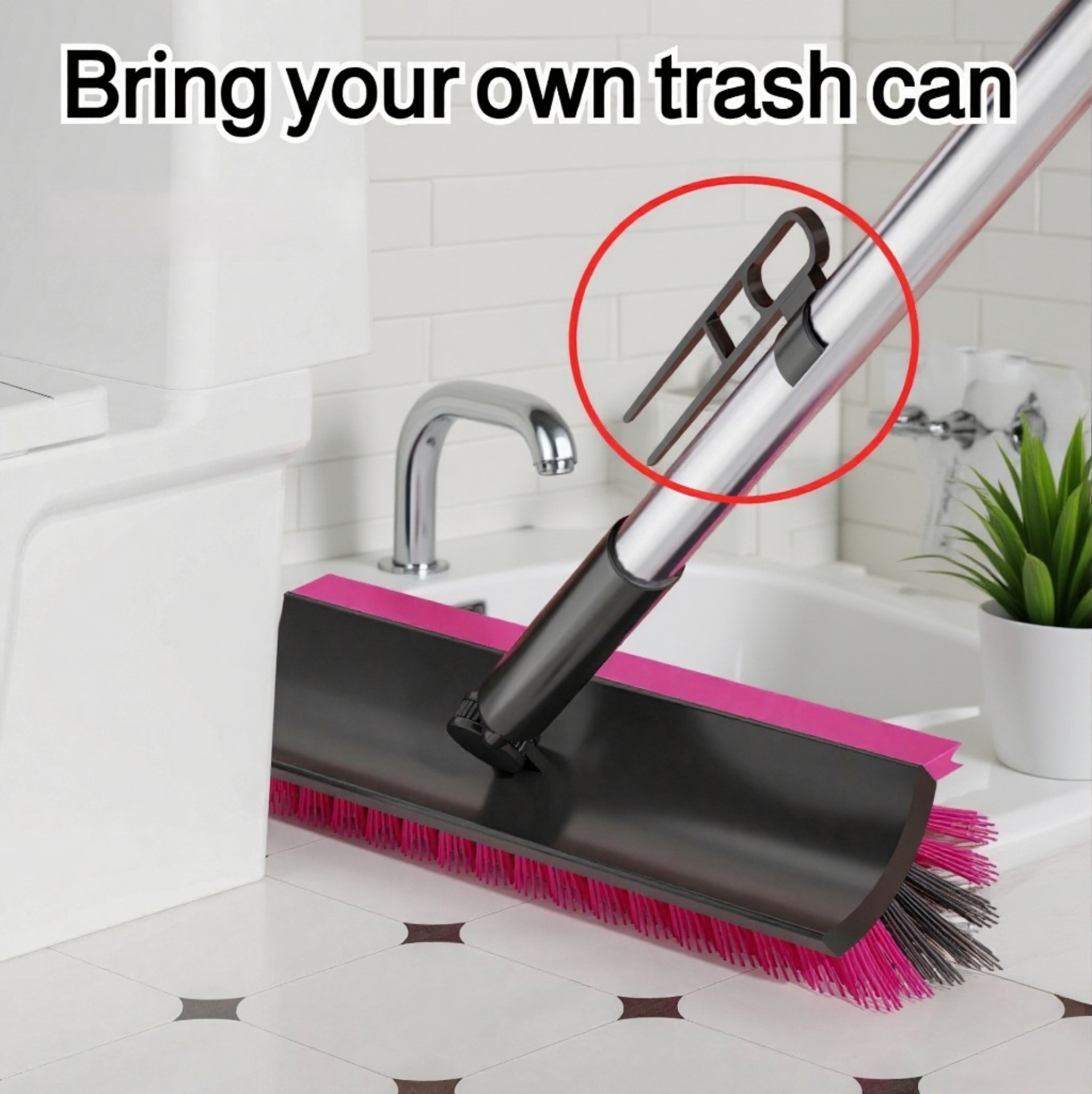 Multi-purpose floor brush for narrow gaps and crevices