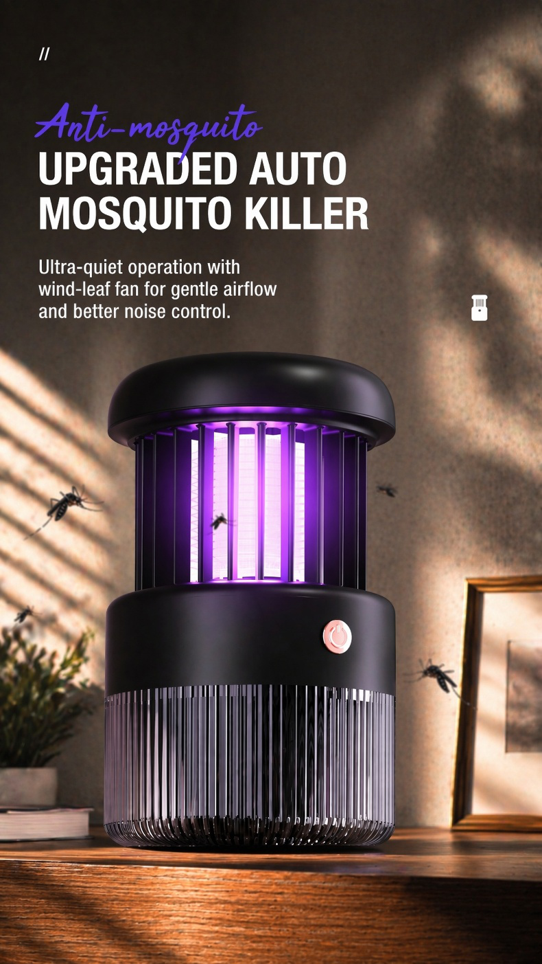 Compact silent mosquito killer for office desk