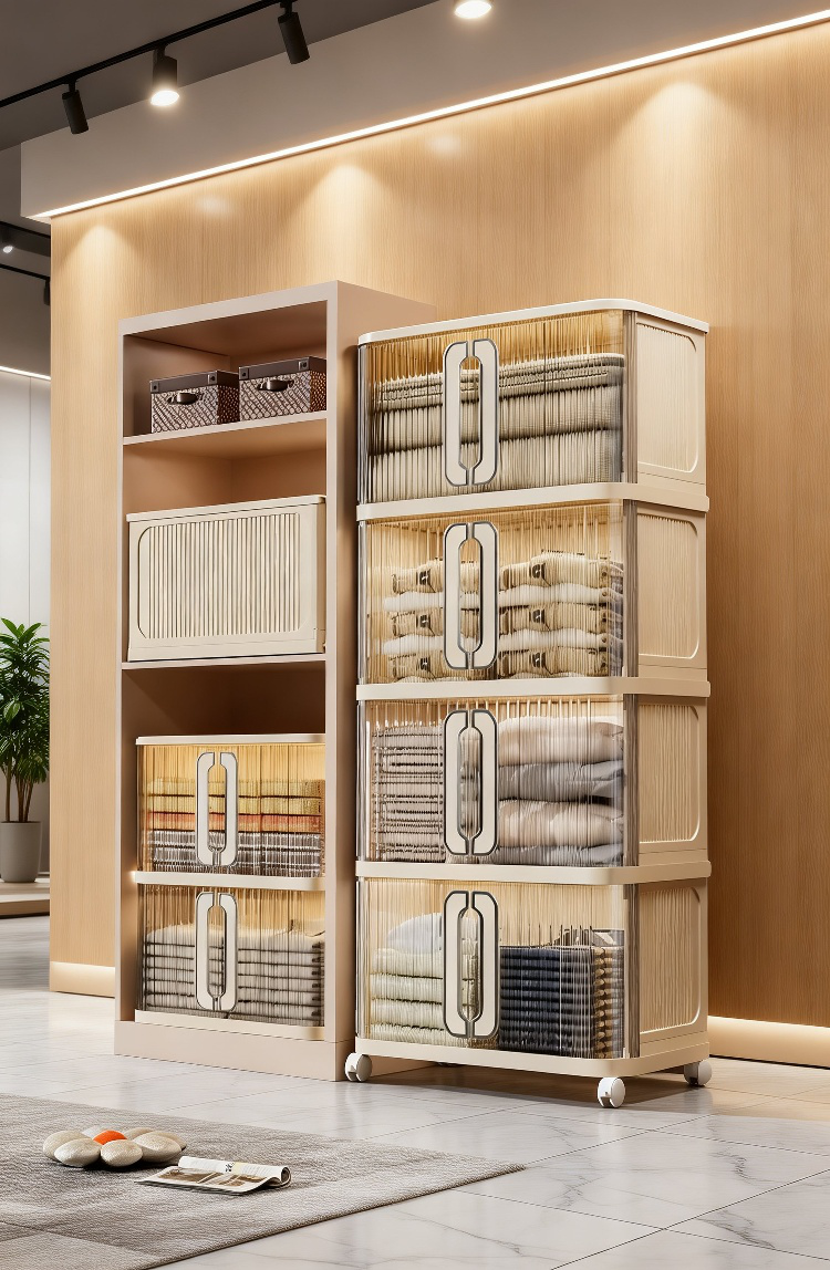 ベッドルーム収納キャビネット全体画像