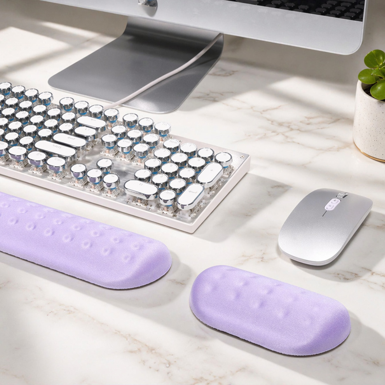 Repose-poignet ergonomique en mousse à mémoire de forme pour souris et clavier