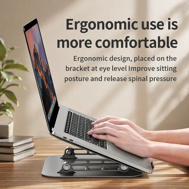 Sturdy metal laptop holder for office or home