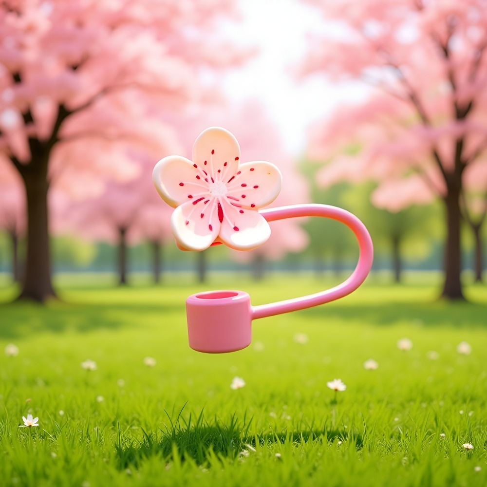 可愛い桜柄のストローケースでエコな生活