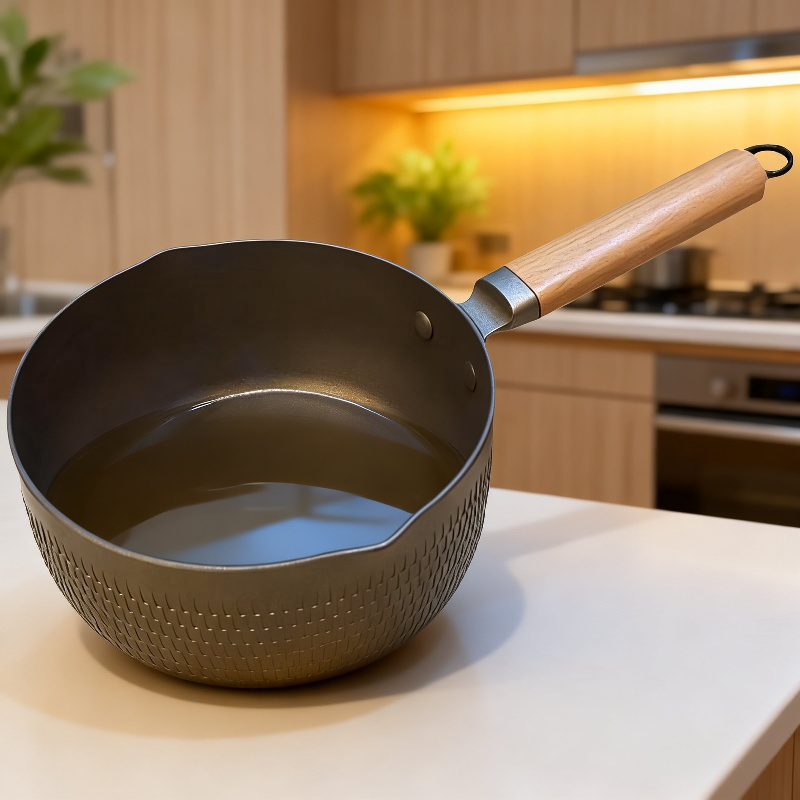 多機能日本雪平鍋 ノンスティック ミルクパン IH・ガス対応