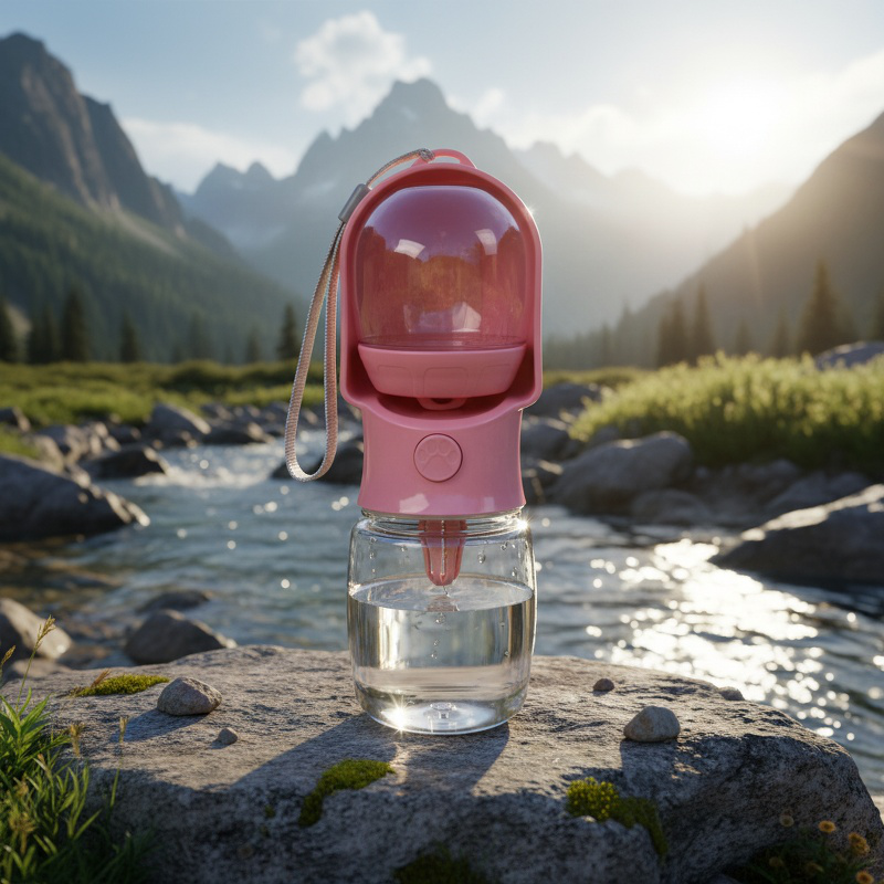 Gourde portable 2-en-1 pour animaux