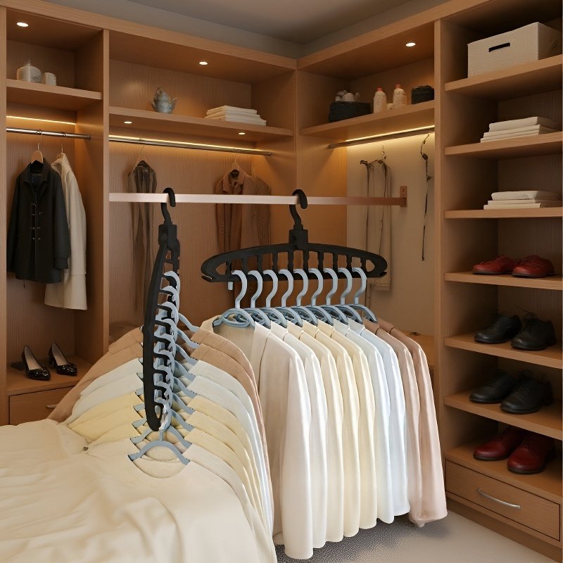 Dormitory home multifunctional nonmarking coat rack