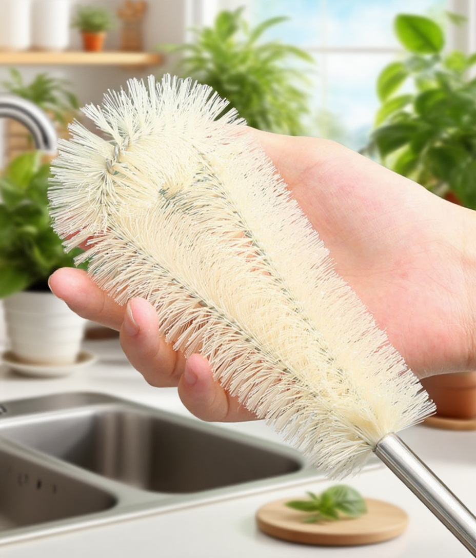 긴 손잡이로 깊은 컵 세척하는 컵 솔