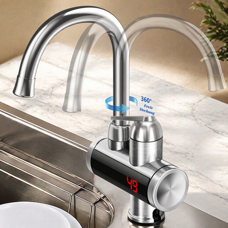 Energiesparender elektrischer Wasserhahn für die Küche
