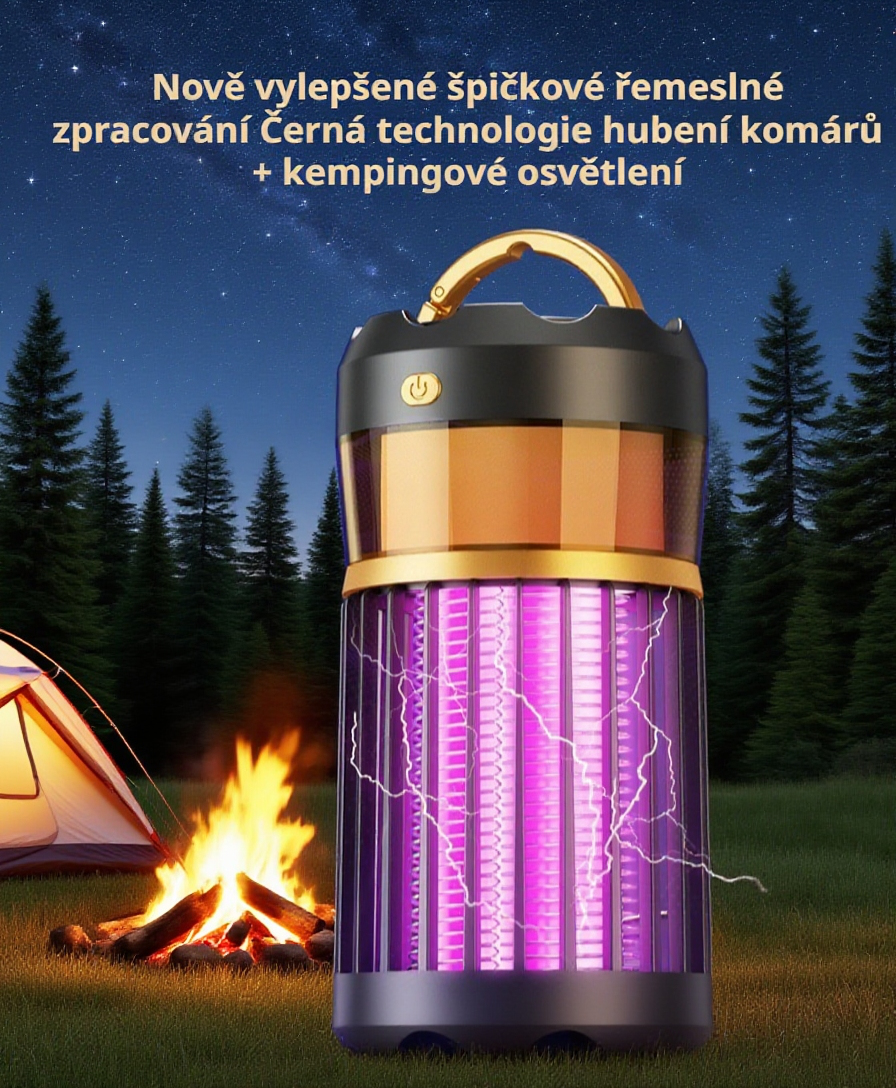  Nabíjecí lapač komárů na stůl s nočním světlem