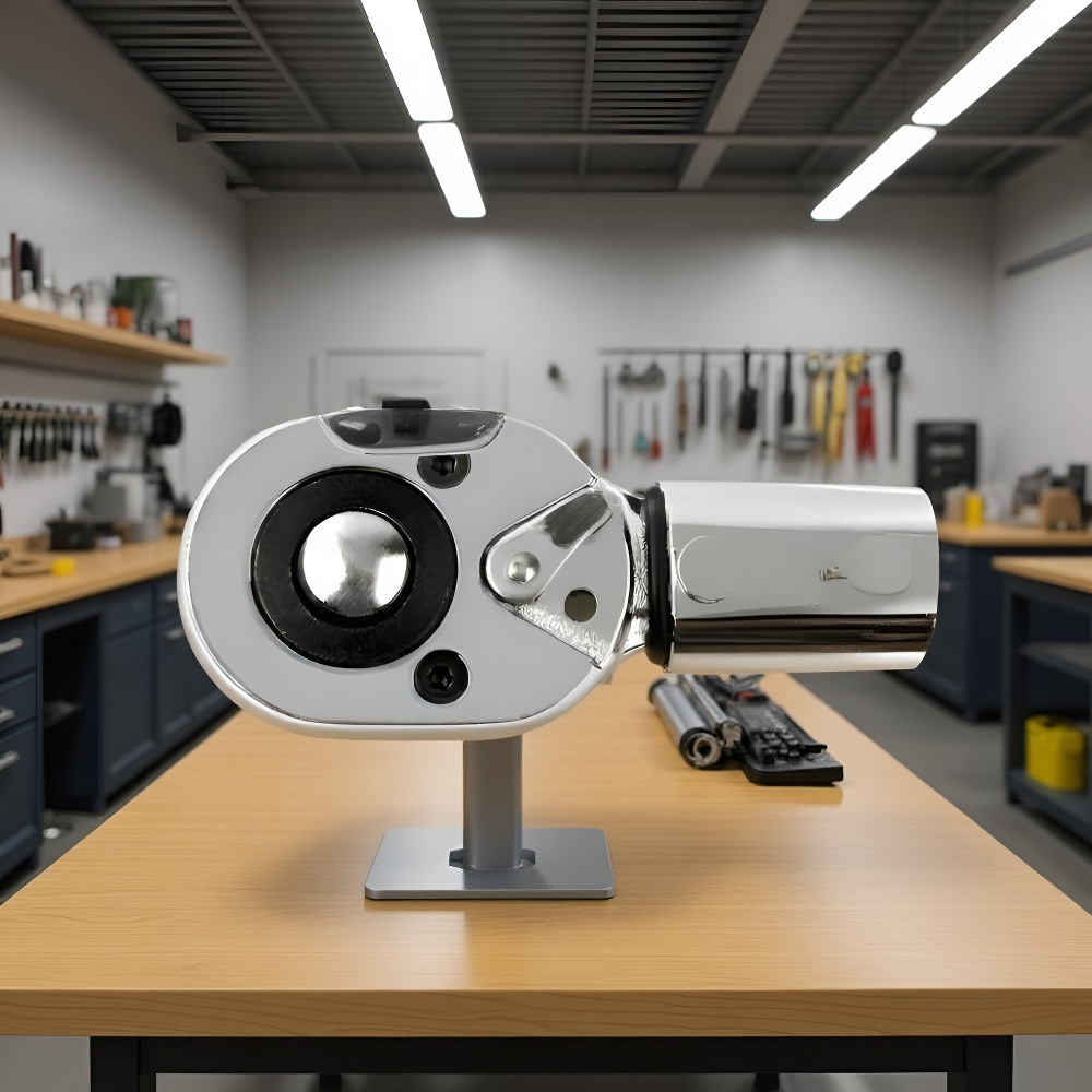 Detalle del mango ergonómico de la llave dinamométrica