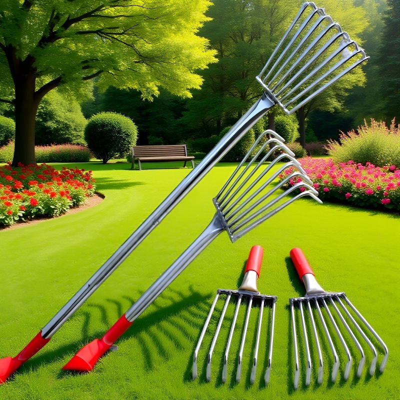 Extended beach rake for easy picking of shellfish and seafood on the beach