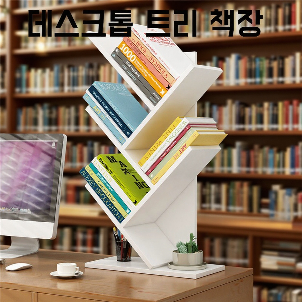 트리 디자인 책장