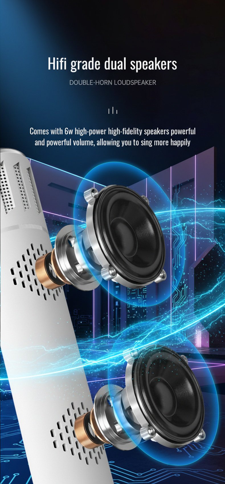 Bluetooth speaker combo for karaoke sessions
